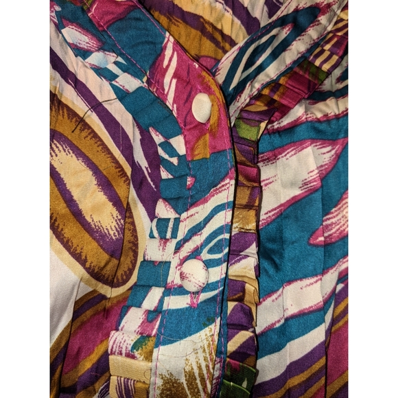 Argora Button Up Blouse Long Sleeve Size Small - Picture 4 of 7